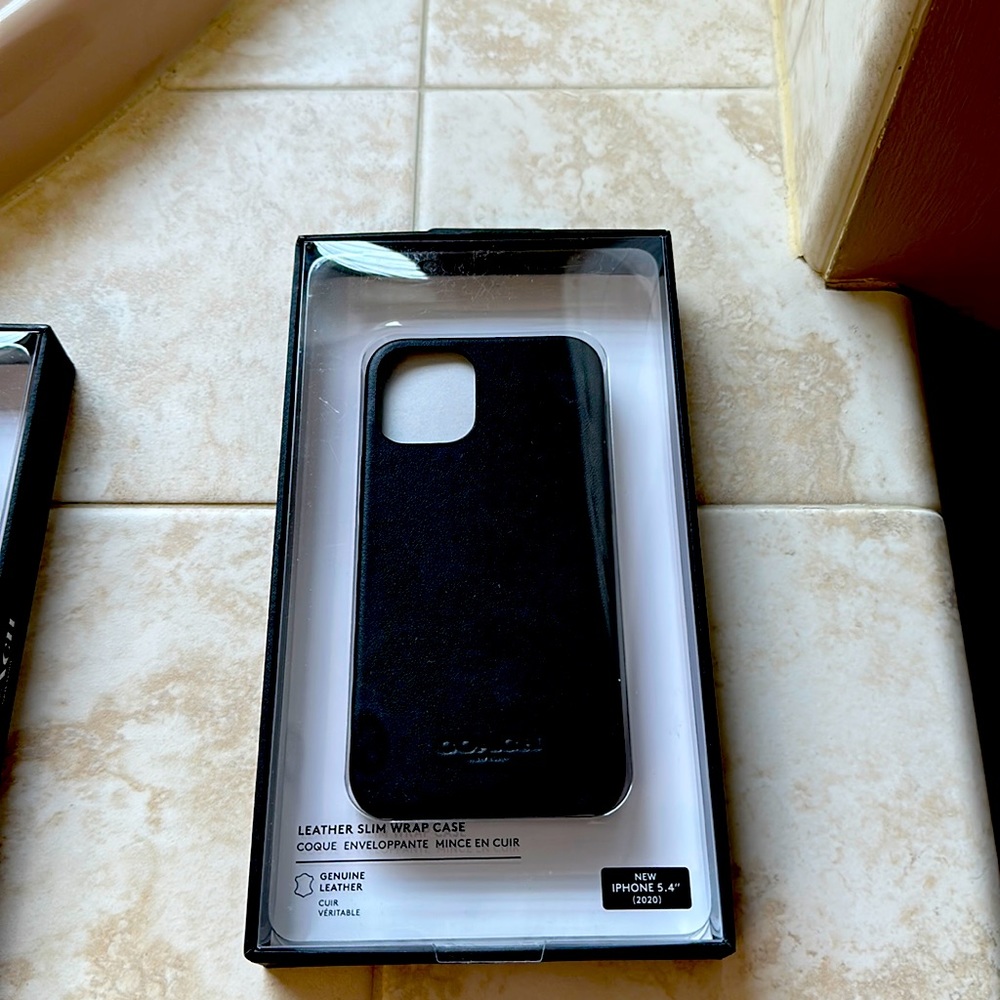Coach leather slim iphone 12 mini case